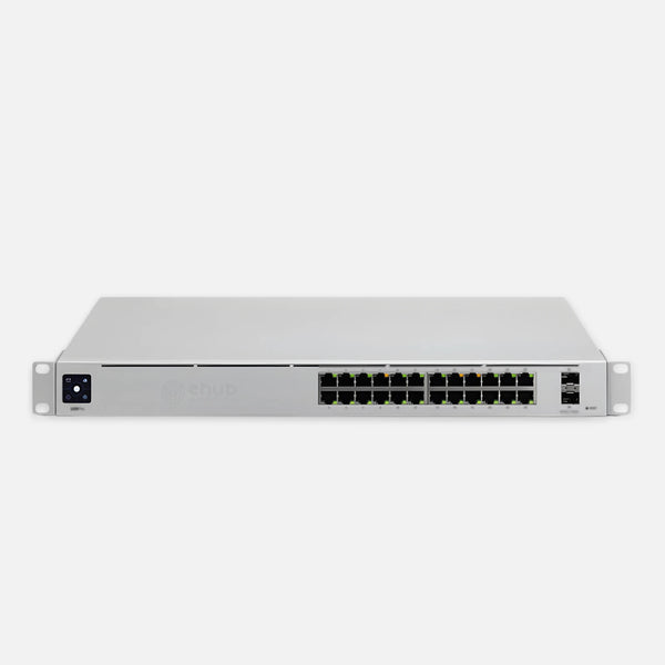 Ubiquiti USW-16-POE-GEN2 16-Port 2 PoE Switch (2) 1G SFP ports 42W 1.3"LCM
