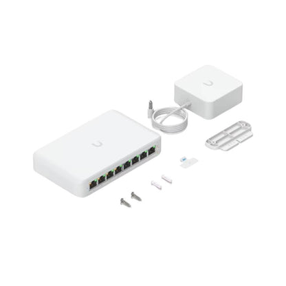 Ubiquiti USW-Lite-8-PoE Eight-Port Layer 2 PoE 52W Switch Silent Fanless Cooling