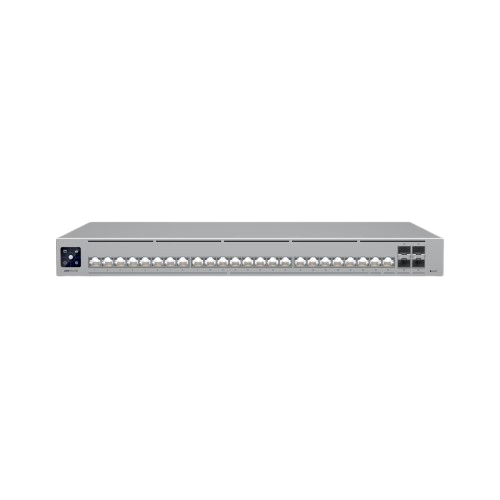 Ubiquiti USW-Pro-HD-24 Professional Layer 3 Switch 10GbE 2.5GbE 10G SFP+ Ports 1.3" Touchscreen DC Power Backup