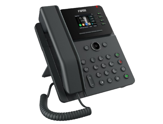 Fanvil V61G Business IP Phone 2.4" HD Color Screen 4 SIP Lines 6 Way Audio Conference PoE 12 DSS Keys