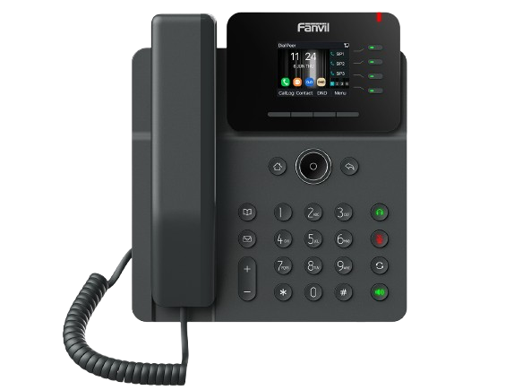 Fanvil V61G Business IP Phone 2.4" HD Color Screen 4 SIP Lines 6 Way Audio Conference PoE 12 DSS Keys