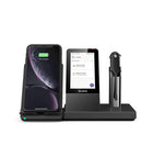 Yealink WH67-TEAMS Convertible DECT Headset Touchscreen Base Qi Charging USB Hub UC Certified