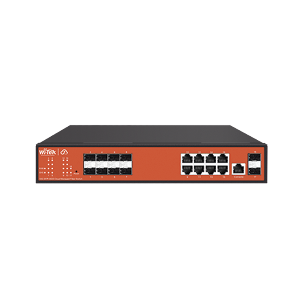 Wi-Tek WI-CGS5018 WI-CGS5018 Cloud Switch with 8 Gigabit Ports and 10 Gigabit SFP Slots (L2)