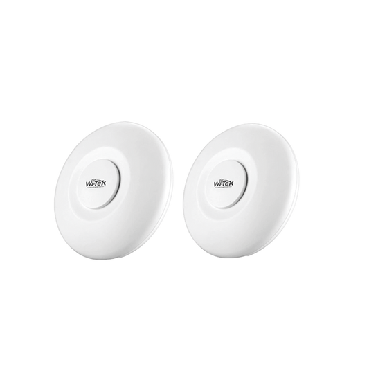 Wi-Tek WI-CPE515H-KIT Wireless Transmitter Kit, up to 4.9 miles ideal for video surveillance, 5 GHz, up to 300Mbps, 16dBi, IP65, Plug and Play, 60° Beamwidth, Cloud management.