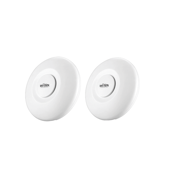 Wi-Tek WI-CPE515H-KIT Wireless Transmitter Kit, up to 4.9 miles ideal for video surveillance, 5 GHz, up to 300Mbps, 16dBi, IP65, Plug and Play, 60° Beamwidth, Cloud management.