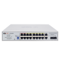 Wi-Tek WI-PCES218GF Cloud Easy Smart 250m PoE Switch, 16 X 10/100Mbps RJ45 PoE Ports, 2*1000Mbps Combo SFP, Port 1-4: 802.3af/at/bt, Port5-16: 802.3af/at, Total PoE Power Budget Is 250W, Support Wi-Tek Cloud Management, Mobile APP Remote Maintenance