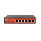 Wi-Tek WI-PCES306G Gigabit 6‑Port PoE+ Switch (4 PoE+ Ports up to 60 W) with Cloud Management, Mobile Remote Maintenance, Anti‑Loop Business Continuity, Real‑Time Alarms, and ONVIF IP Camera Identification