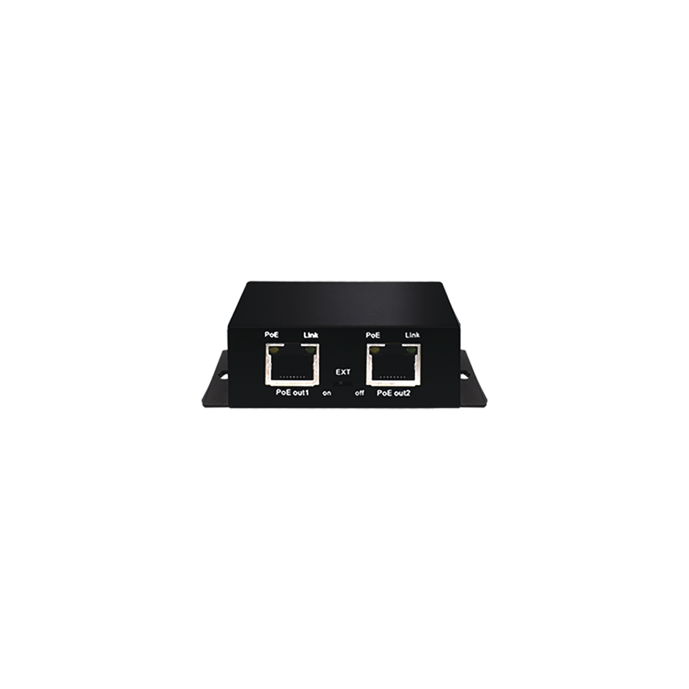 Wi-Tek WI-PE31E PoE Extender with 802.3af/at Support, 30W, Up to 250m. PoE Output Ports: 2x100Mbps; PoE Input Port: 1x100Mbps