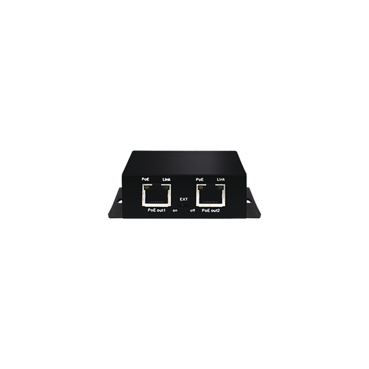 Wi-Tek WI-PE31E PoE Extender with 802.3af/at Support, 30W, Up to 250m. PoE Output Ports: 2x100Mbps; PoE Input Port: 1x100Mbps