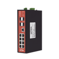 Wi-Tek WIPMS312GFIV2 Managed Industrial PoE Switch, Ports 1-2 : 24V Passive/48V 802.3 af/at PoE 30W, Ports 3-4: 802.3 af/at/bt PoE 60W, Ports 5-8: 802.3 af/at PoE 30W