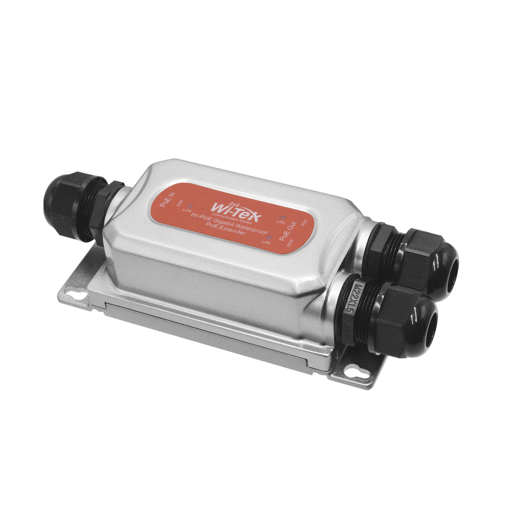 Wi-Tek WIPOE22EO Outdoor PoE Extender/Splitter with Dual PoE Outputs (60W & 30W) and IP68-Rated Protection