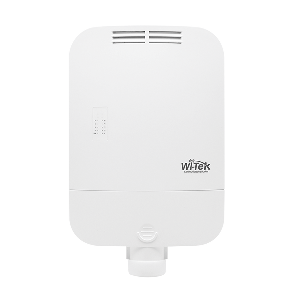 Wi-Tek WI-PS205-O Outdoor Waterproof 250 Meters Long-range PoE Switch, 4 10/100Mbps RJ45 PoE Ports and 1 10/100Mbps Uplink Ethernet Port, 6kV PoE surge protection