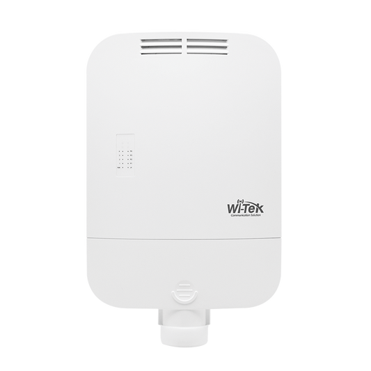 Wi-Tek WI-PS205-O Outdoor Waterproof 250 Meters Long-range PoE Switch, 4 10/100Mbps RJ45 PoE Ports and 1 10/100Mbps Uplink Ethernet Port, 6kV PoE surge protection