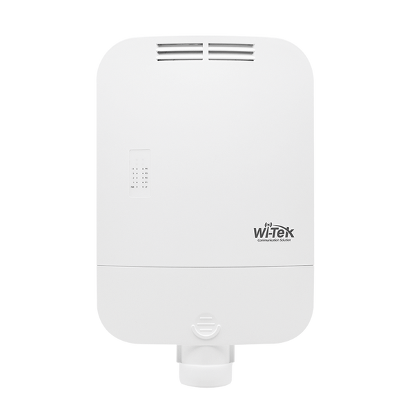 Wi-Tek WI-PS205-O Outdoor Waterproof 250 Meters Long-range PoE Switch, 4 10/100Mbps RJ45 PoE Ports and 1 10/100Mbps Uplink Ethernet Port, 6kV PoE surge protection