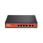 Wi-Tek WI-PS205V2 Switch with 4 PoE ports 10/100 up to 250m and 2 uplink ports 10/100, supports 1 port with Hi-PoE