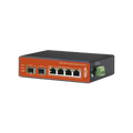Wi-Tek WI-PS306GF-IV2 Industrial PoE++ and Passive 24V Switch, Plug and Play with 4 Gigabit Ports + 2 SFP / PoE Budget 180W