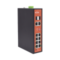 Wi-Tek WI-PS310GF-I-V2 Industrial PoE Switch with 8 GE PoE Ports and 2 Combo SFP Ports, Supporting 802.3af/at/bt Active PoE and 24V/48V Passive PoE