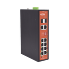 Wi-Tek WI-PS310GF-I-V2 Industrial PoE Switch with 8 GE PoE Ports and 2 Combo SFP Ports, Supporting 802.3af/at/bt Active PoE and 24V/48V Passive PoE
