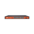 Wi-Tek WI-PS326GFH 24-Port Gigabit PoE Switch with 2 SFP Slots, 250m Long-Distance CCTV Mode, and 250W Power Budget