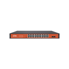 Wi-Tek WI-PS326GFH 24-Port Gigabit PoE Switch with 2 SFP Slots, 250m Long-Distance CCTV Mode, and 250W Power Budget