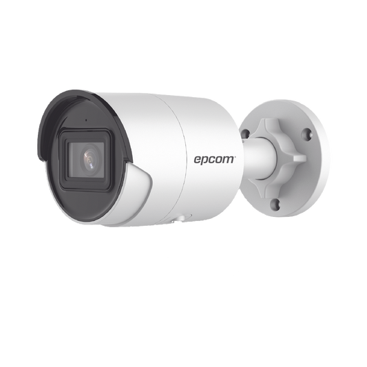 Epcom XB24S 4 MP WDR Fixed Bullet Network Camera/ 2.8 mm Lens / 40 m IR EXIR / IP67 / WDR 120 dB / PoE / Integrated Microphone / Video Analytics (False Alarm Filter) / Ultra Low Illumination