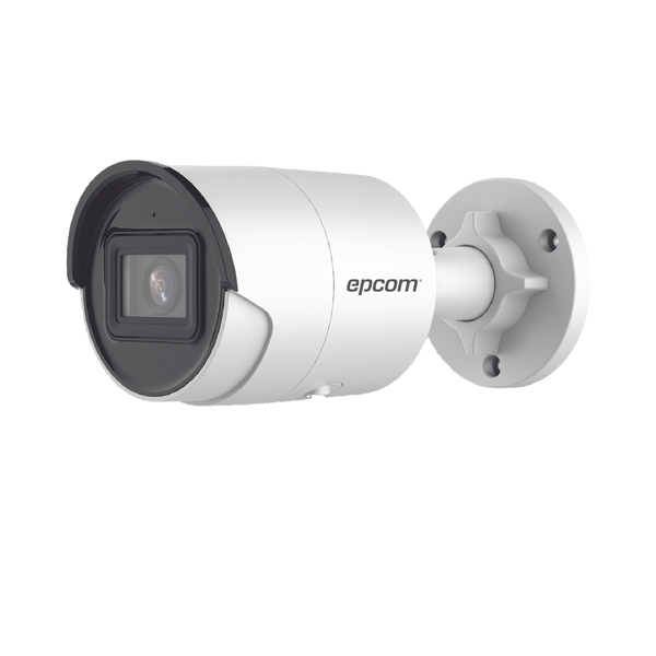 Epcom XB24S 4 MP WDR Fixed Bullet Network Camera/ 2.8 mm Lens / 40 m IR EXIR / IP67 / WDR 120 dB / PoE / Integrated Microphone / Video Analytics (False Alarm Filter) / Ultra Low Illumination