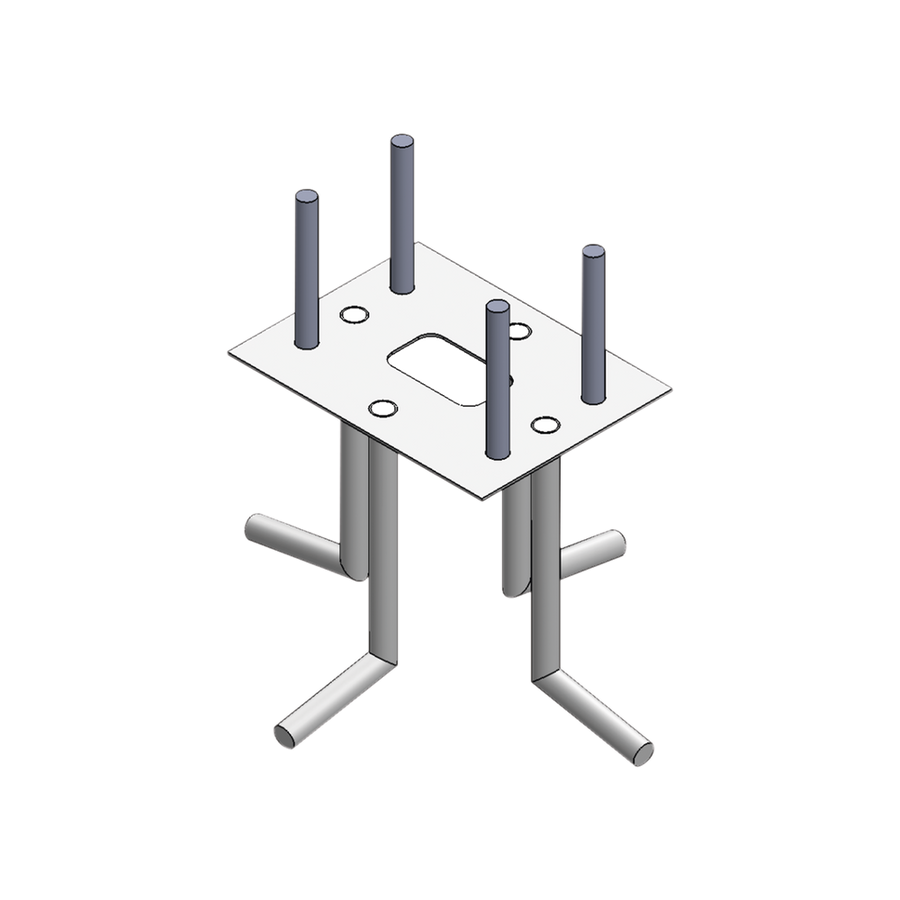 Epcom Industrial XB-ANCLA Floor Anchor Compatible with All XB Vehicle Barrier Models