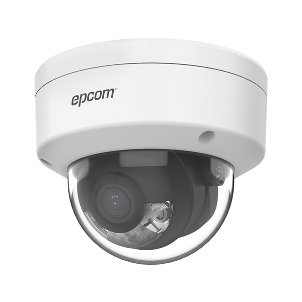 Epcom XD-14CSL 4MP IP Dome Camera / 2.8 mm Lens / SENSEPLUS LITE / COLORPLUS / H.265+ / IP67 / 30m White Light