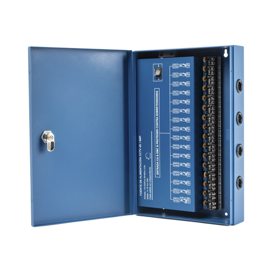 Epcom Powerline XP-16DC-20-4KV Professional HEAVY DUTY Power Supply @ 20 Amps / 16 Channels / Up to 1.25 Amps per Output / Independent Adjustment from 11 to 15 Vdc per Output / Overload Protection / Noise Filter per Channel / Recommended for 4K