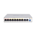 Wi-Tek WI-PCES210G Cloud Easy Smart 250m PoE Switch, 8 FE PoE Ports, 2 GE Ports, Port 1-2: Hi-PoE, Port 3-8: 802.3af/at, 100W, Support Wi-Tek Cloud Management and Mobile APP Remote Maintenance