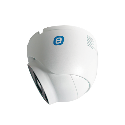 Epcom XE43D-GEN3 4MP PoE IP Turret Camera, Smart Dual Light, Built-In Mic, WDR, MicroSD, IP67, 2.8 mm Lens, Cloud Recording, Smart Events