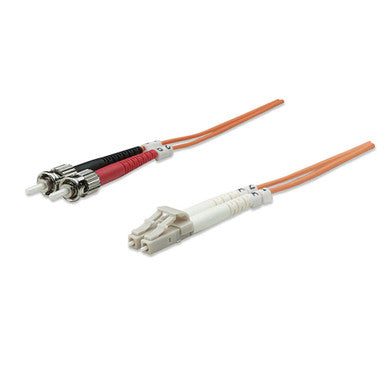 Intellinet Fiber Optic Patch Cable Duplex Multimode 2.0m (7.0 ft.) (Orange)