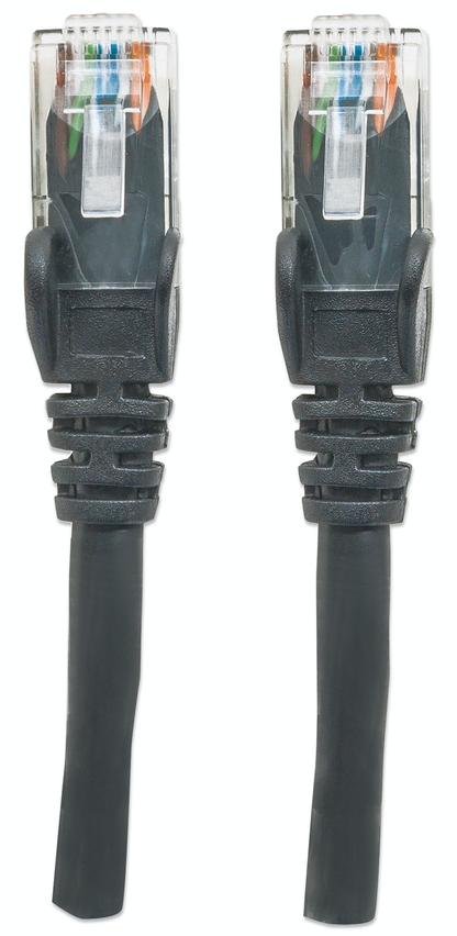 Intellinet Cat6 patch cable RJ-45 10.0 ft black category 6 RJ45 cable patch for gigabit applications