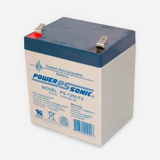 Power Sonic PS-1250-F2 PS-1250F1 12V5.0AH F1