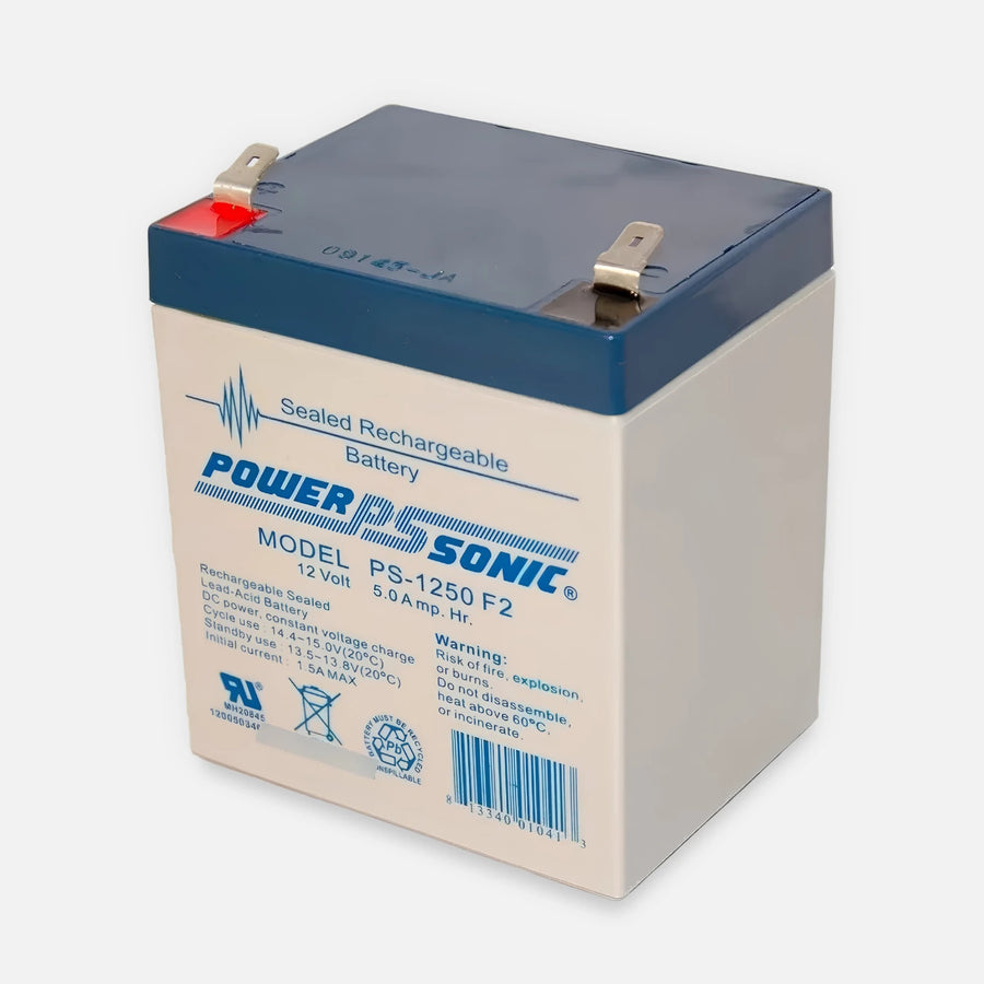 Power Sonic PS-1250-F2 PS-1250F1 12V5.0AH F1