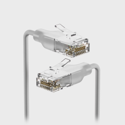 Ubiquiti UACC-Cable-Patch-EL-0.15M-W Cat6 2.5GbE Nano-Thin Ethernet Cable