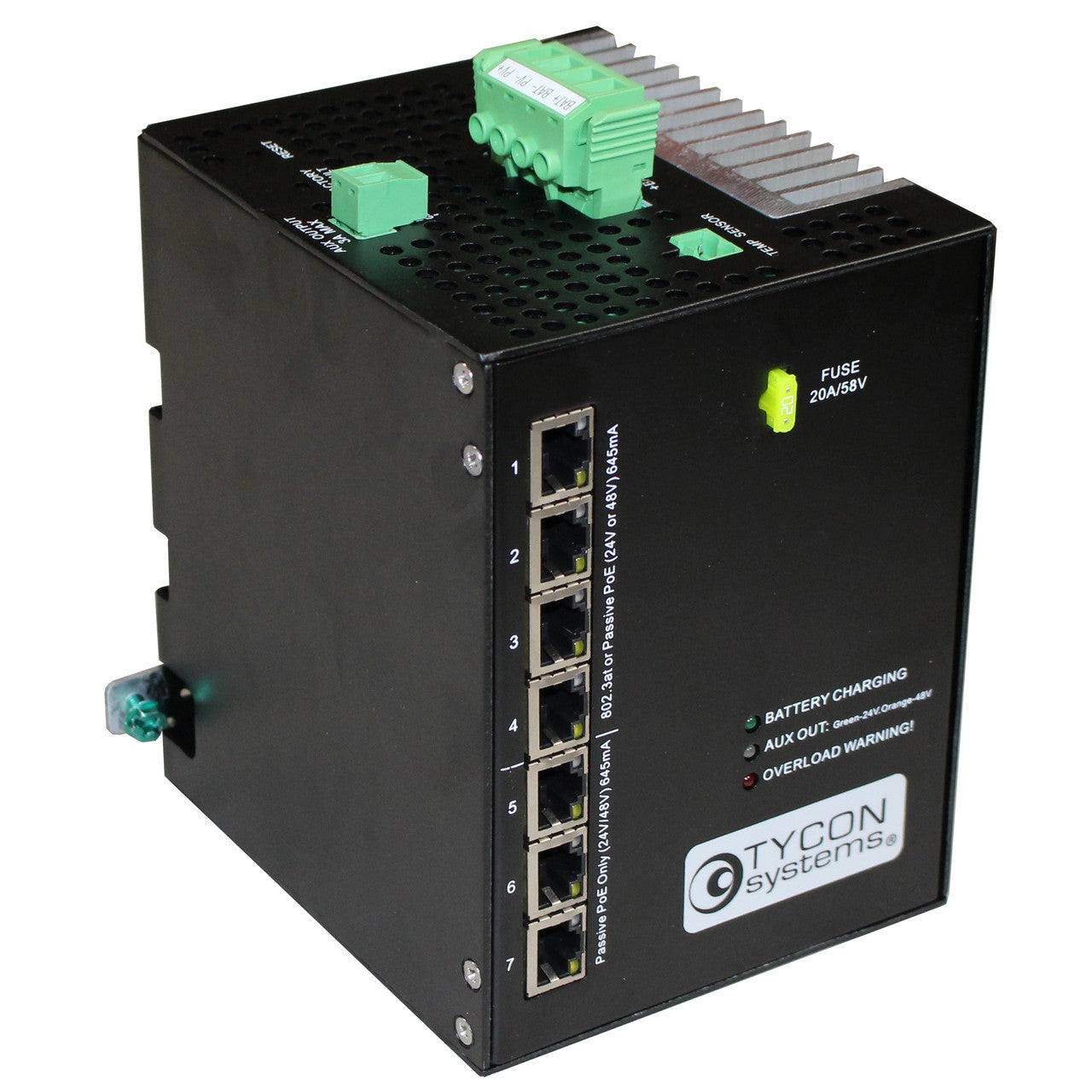 Tycon RemotePro150W Remote Power System. 720Ah Battery. 720W Solar. 48V TPDIN MPPT w/7 Port Manageable PoE Switch. Remote Monitor