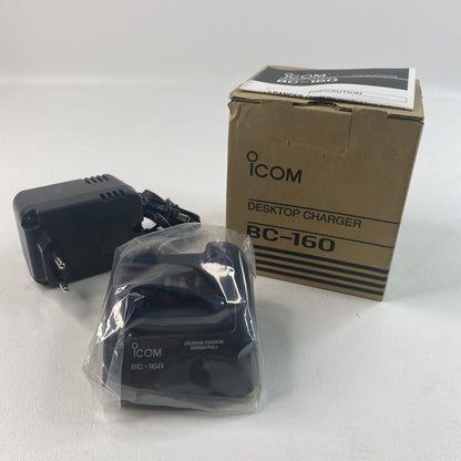 ICOM BC-160 Li-ion Charger w/ Euro style Transformer for F3011 F4011 F3261 F4161