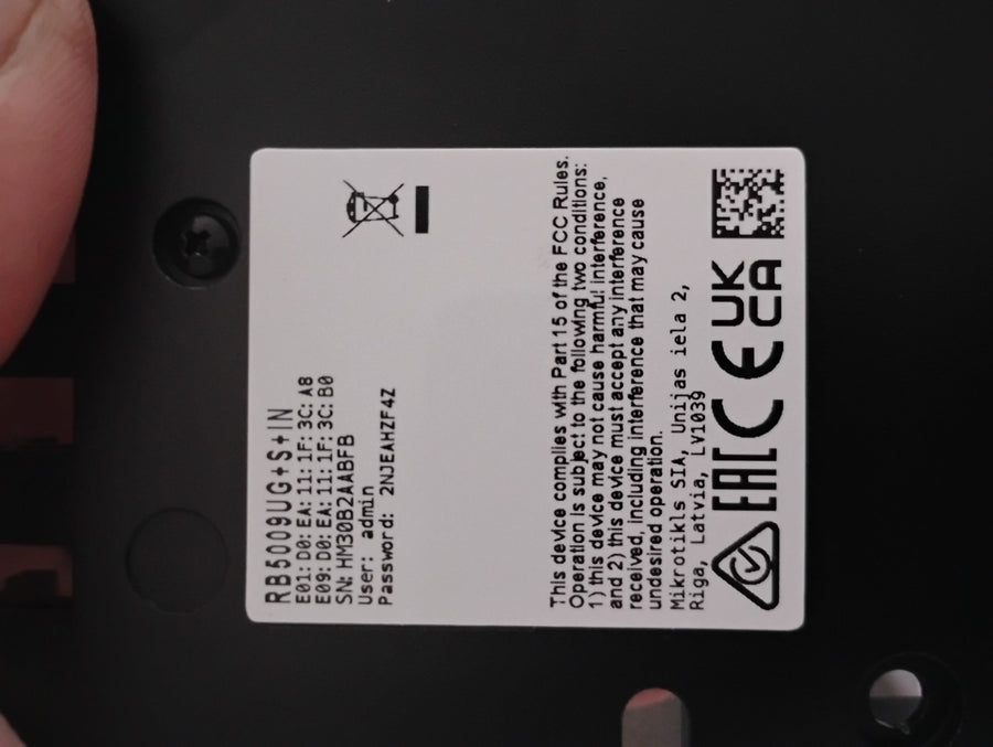 MikroTik RB5009UG+S+IN Router 1x 2.5G 7x Gigabit 1x SFP+