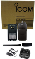 Icom ICF1000 IC-F1000 VHF 136-174MHz 16 Channel Portable Radio, Rapid Charger