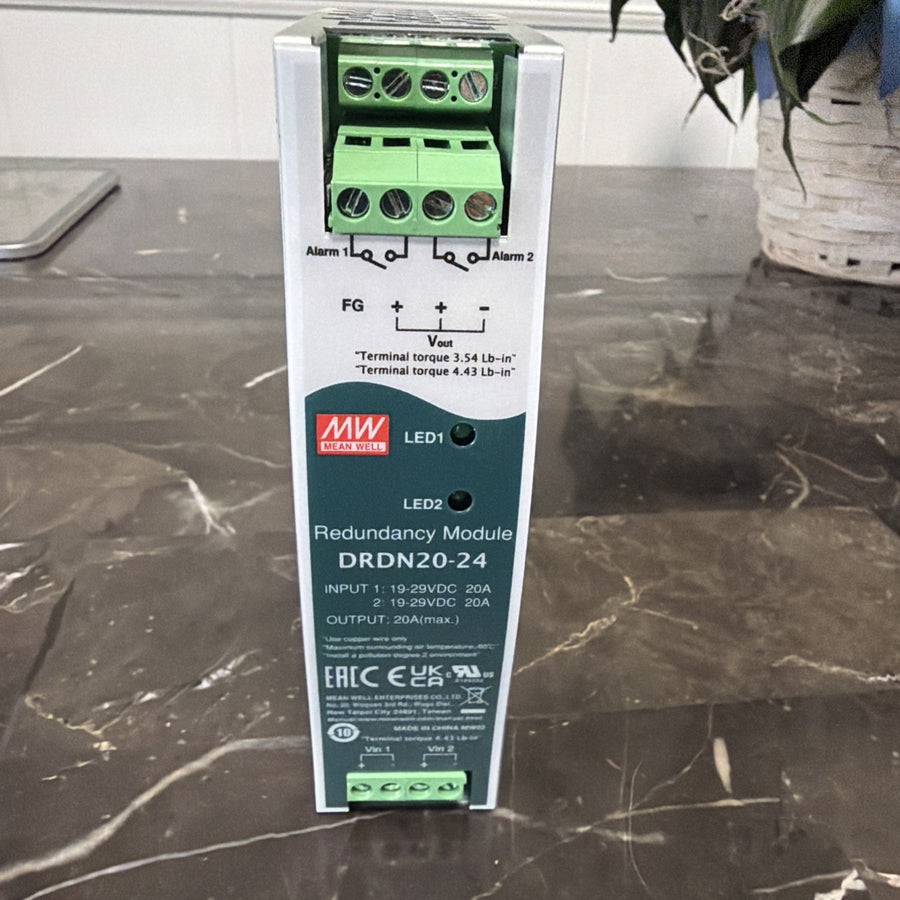 Mean Well DRDN20-24 24V DIN Rail Redundancy Module