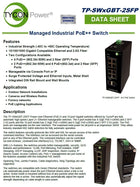 Tycon Systems TP-SW8GBT-2SFP Industrial Gigabit Switch 8 PoE+/++ 2 SFP
