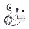 Icom TXEHI Earpiece G Shape Lapel Microphone Adjustable for IC-F11 14 3021 3013 4001