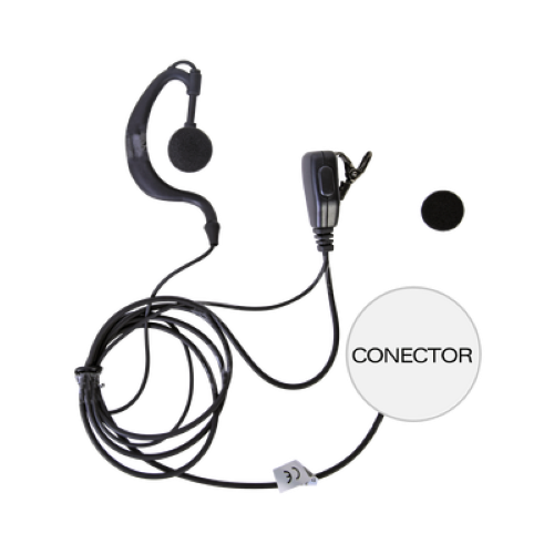 Earpiece G Shape Lapel Microphone Adjustable for ICOM IC-F11 14 3021 3013 4001