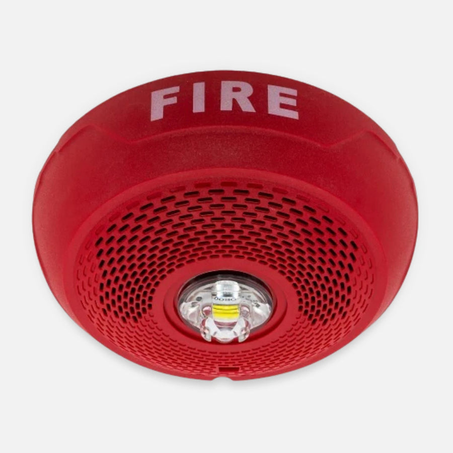 System Sensor SPSCRLED LED Speaker Strobe Red Ceiling Mount