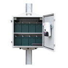 Tycon UPSPro600W Outdoor Backup Power System. 400Ah Battery. 12/24/48V. Pole/Wall Mt Lg Steel Enclosure